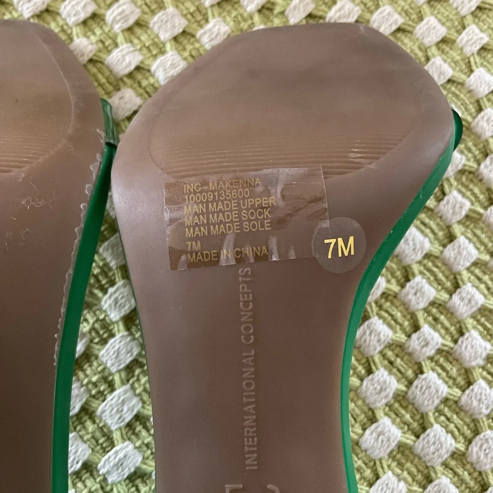NWOT INC International Concepts Translucent Style Heels, Women’s Sz 7